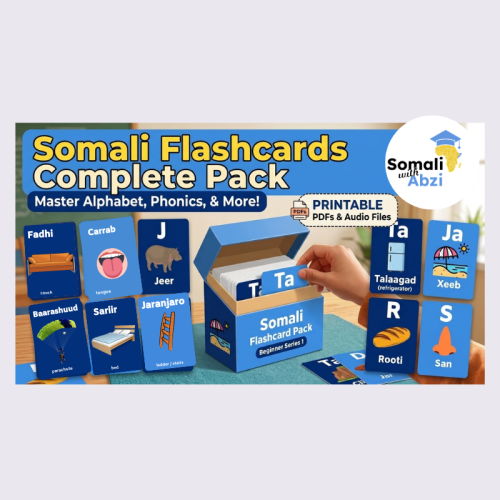 Flashcards Cover (1) Somali Flashcards Complete Pack
